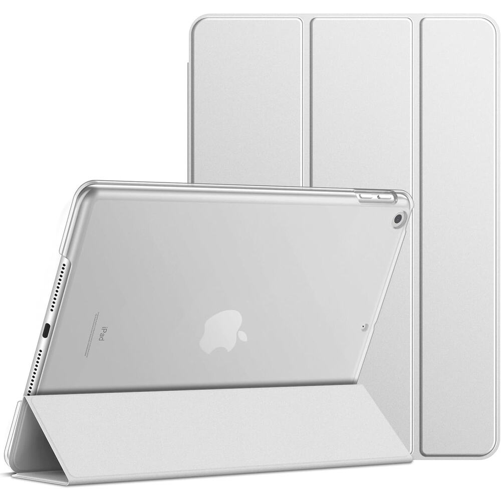 JETech Case for iPad 10.2-Inch, Silver, Auto Wake/Sleep Cover